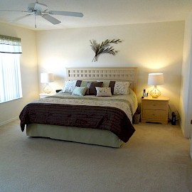 Florida Vacation Home Master Bedroom
